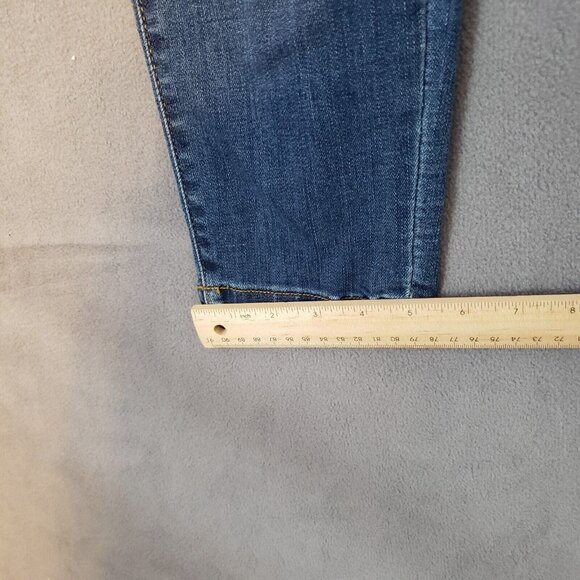 Judy Blue Jeans Womens 30 Blue Skinny Leopard Cheetah Print Ripped Stretch Denim - Picture 9 of 16